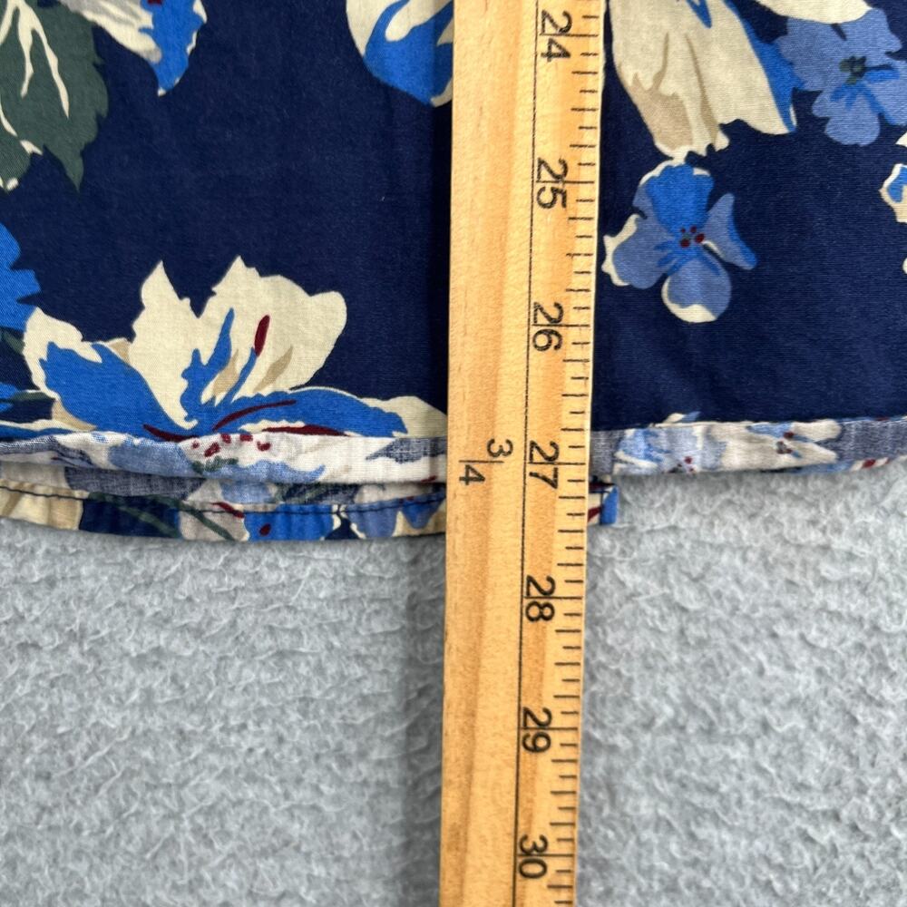 Denim & Flower Floral Print Shirt Medium Beach Casual Button Up Short Sleeve Men - Picture 7 of 7